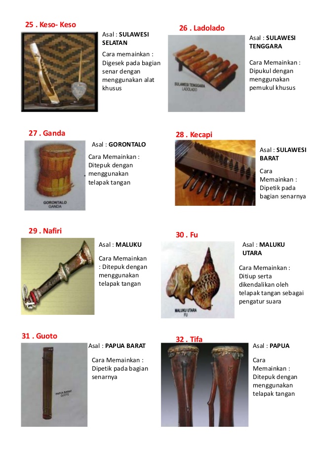 nama alat musik tradisional